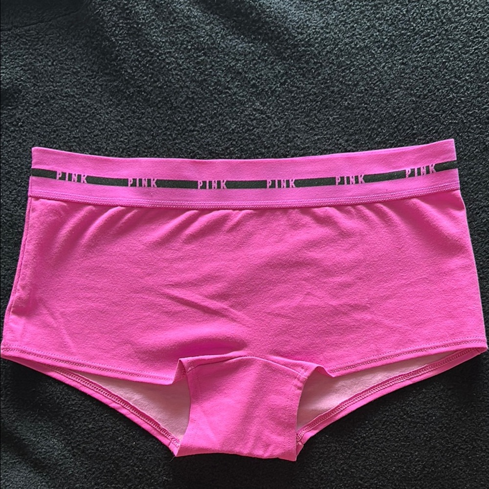 Victoria's Secret Pink Boyshort Panties with Elastic Waistband